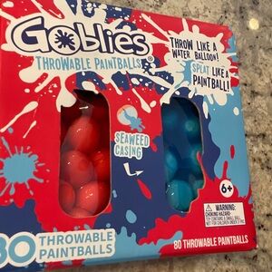 Goblies Throwable Paintballs, 80 Count Red Blue